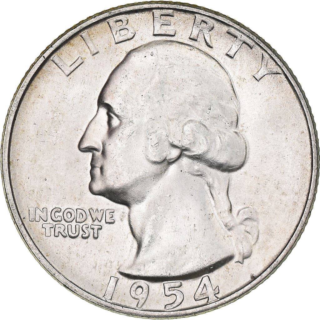 アメリカ合衆国 | 1/4ドル硬貨 | ジョージ・ワシントン | KM:164 | 1932年 - 1964年