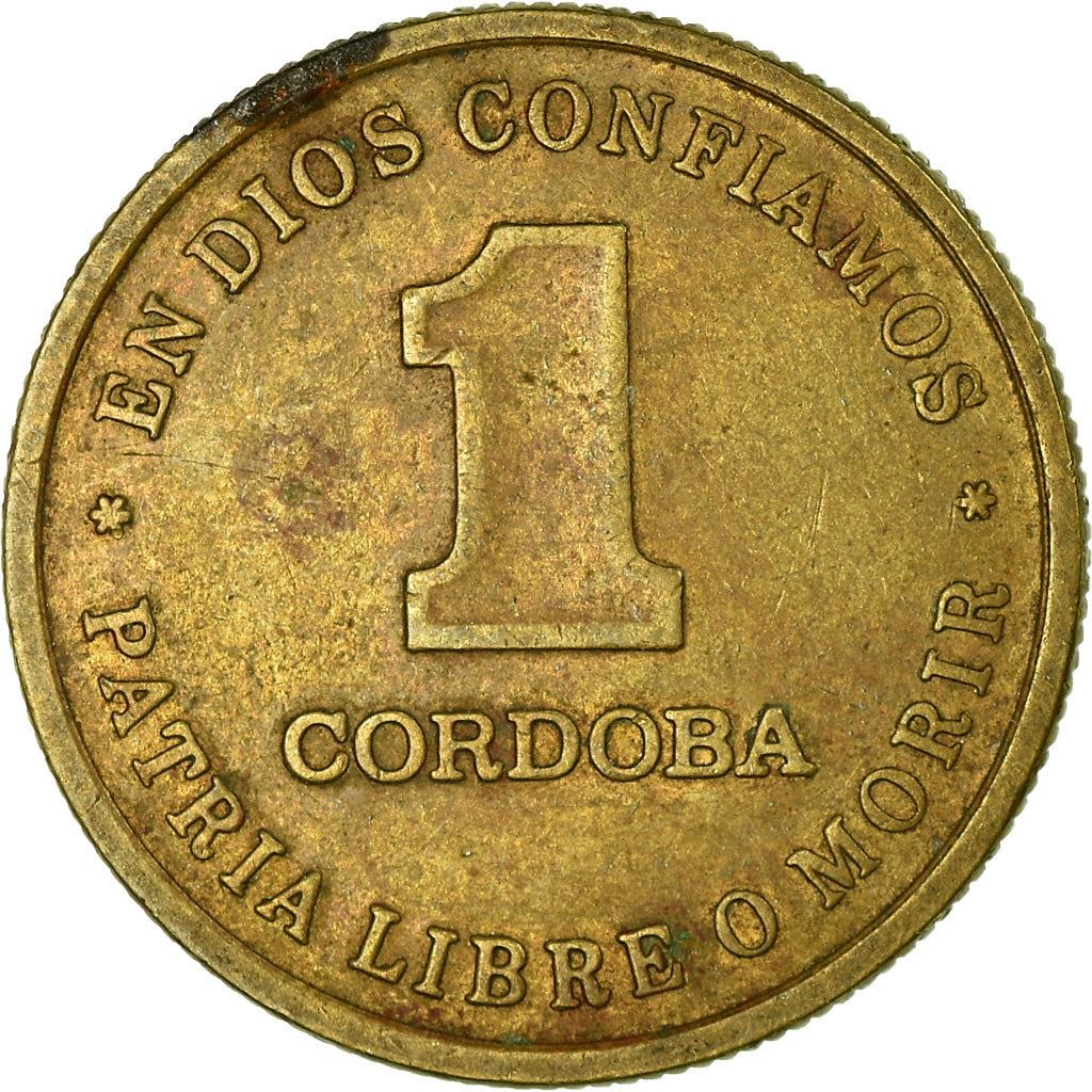 Nicaragua 1 Cordoba Coin | Panama Hat | KM59 | 1987