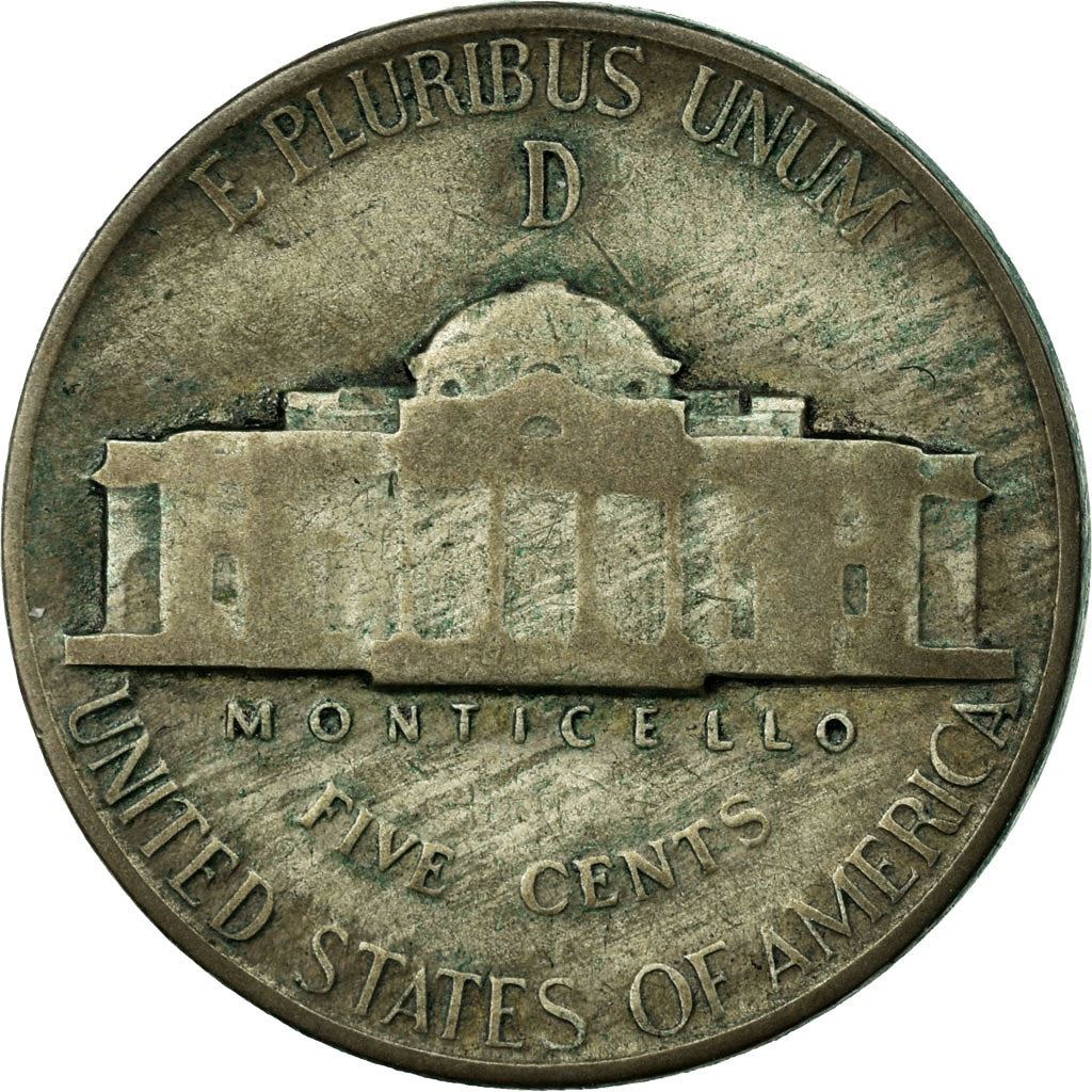 United States | 5 Cents Coin | Thomas Jefferson | Km:192A | 1942 - 1945