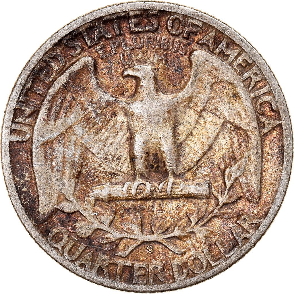 アメリカ合衆国 | 1/4ドル硬貨 | ジョージ・ワシントン | KM:164 | 1932年 - 1964年