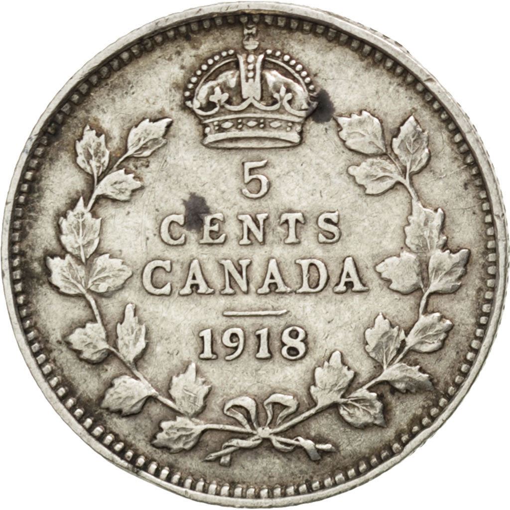 Canada | 5 Cents Coin | Silver | KM:22 | 1912-1919