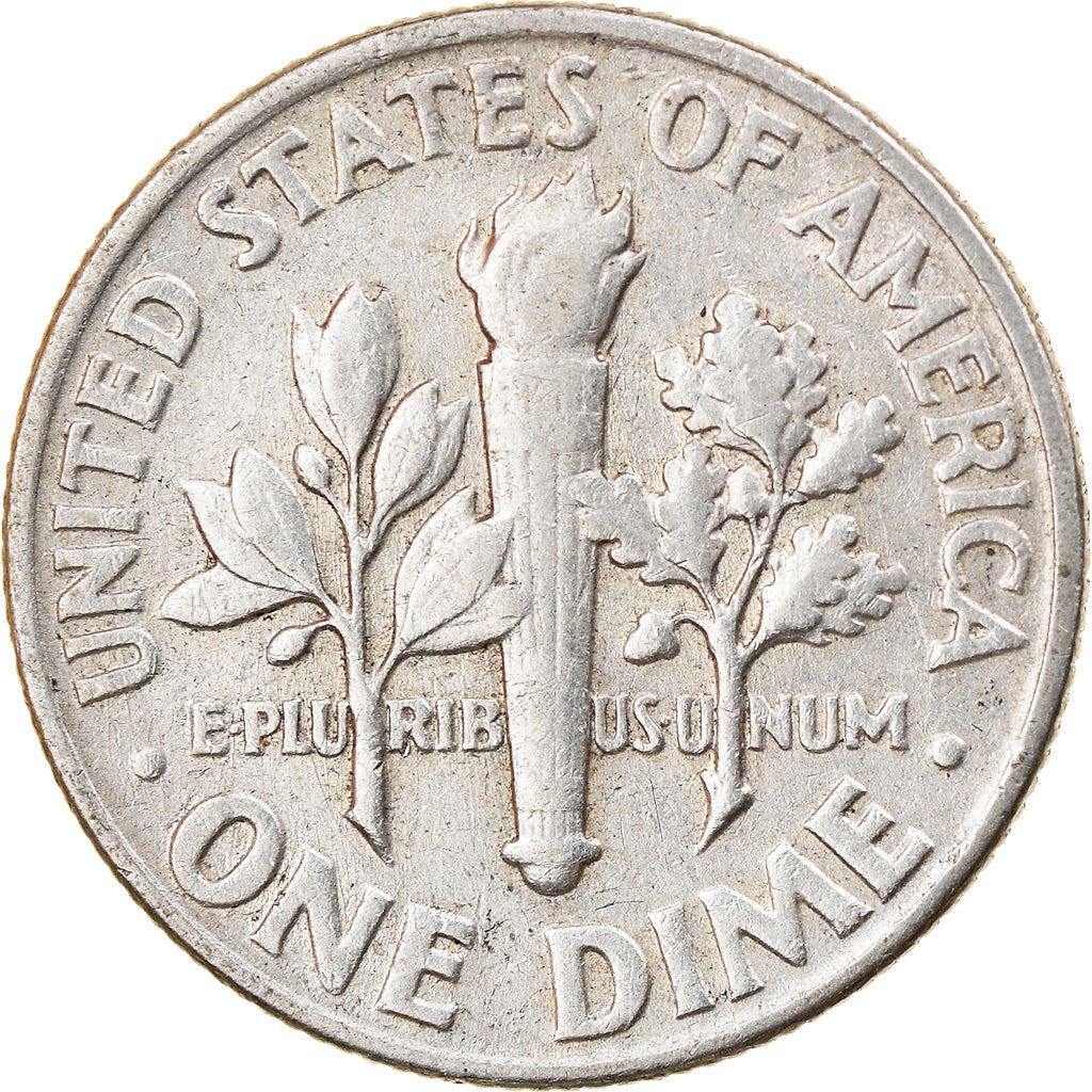 アメリカ合衆国 | 1ダイム硬貨 | フランクリン・D・ルーズベルト | KM:195 | 1946年 - 1964年