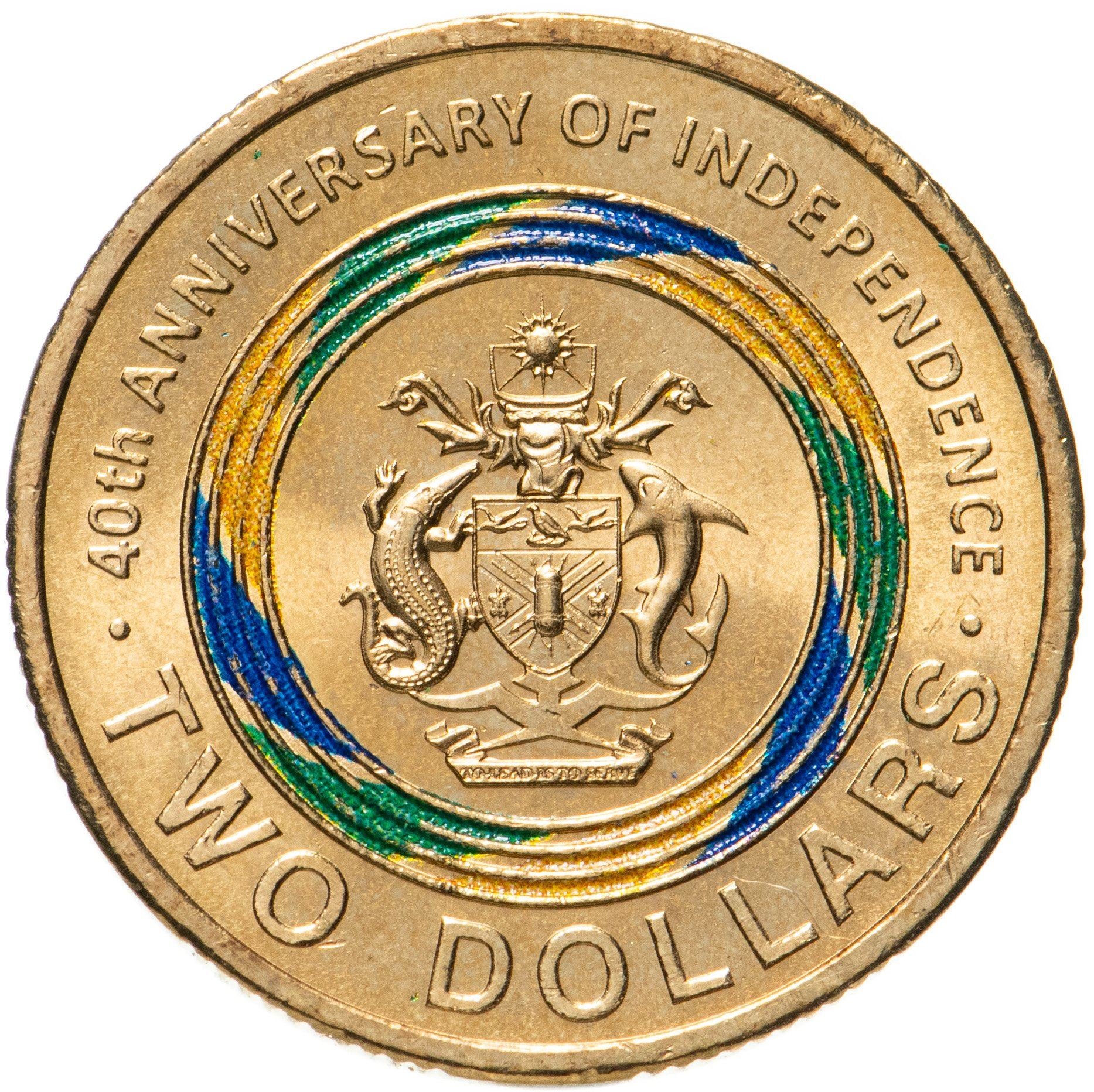 Salomonen | 2-Dollar-Münze | Unabhängigkeit | Aluminiumbronze | KM:797 | 2018