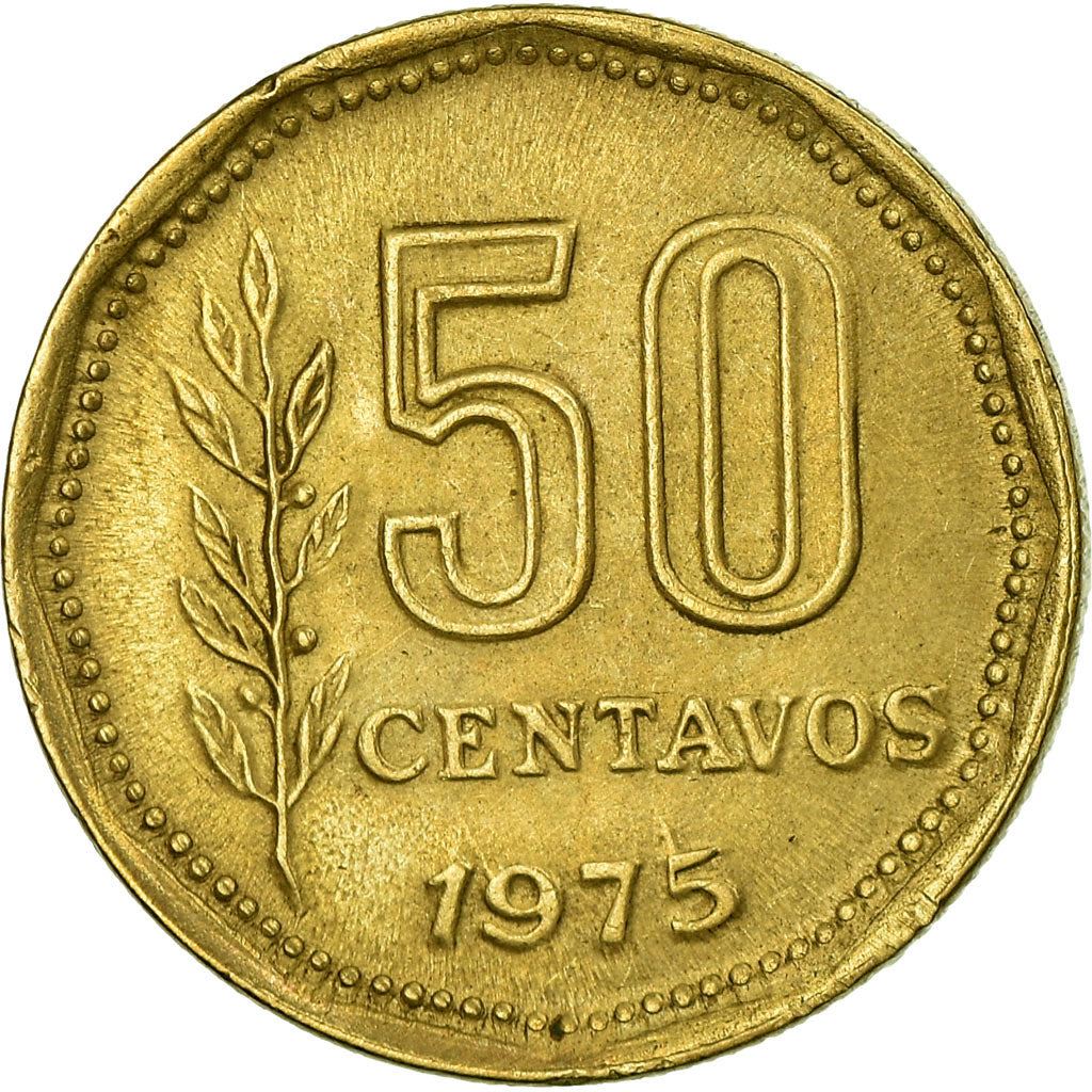 Argentina 50 Centavos Coin | Oudine | Phrygian cap | KM68 | 1970 - 1976