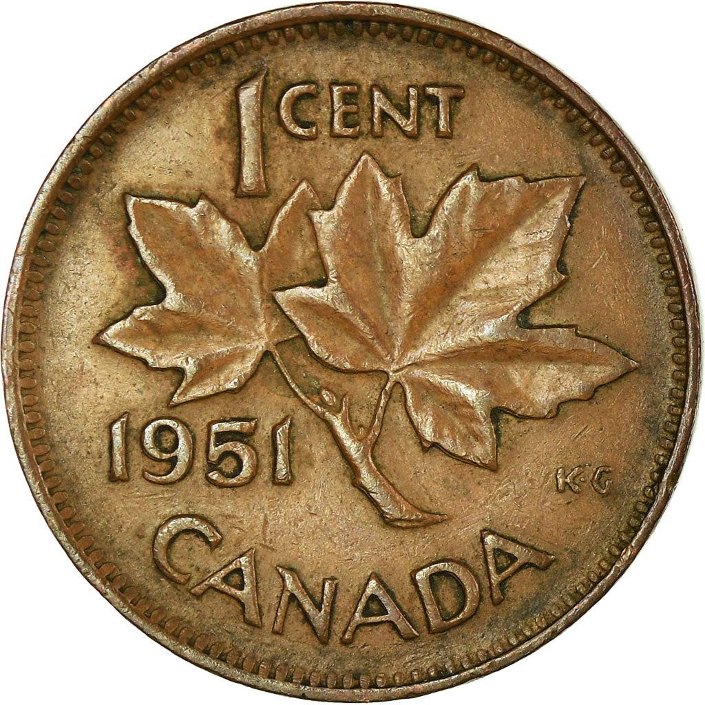 Canada | 1 Cent Coin | Bronze | without ET IND:IMP: | KM:41 | 1948-1952
