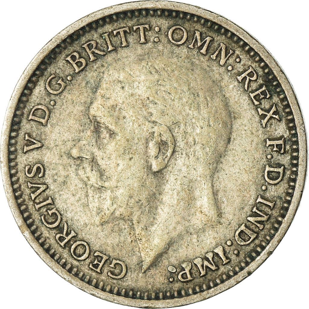 United Kingdom | 3 Pence Coin | George V | KM:831 | 1927 - 1936