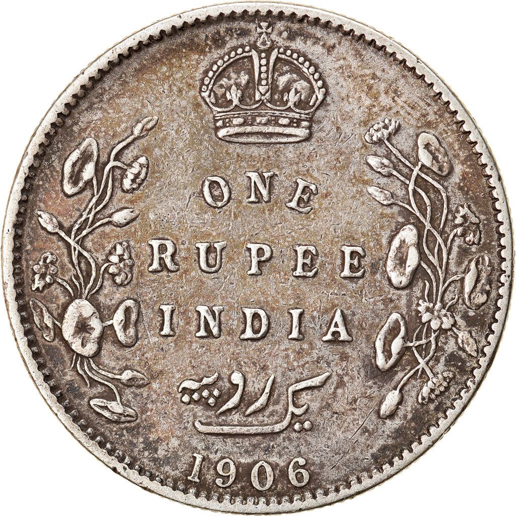 India - British | 1 Rupee Coin | King Edward VII | Km:508 | 1903 - 1910