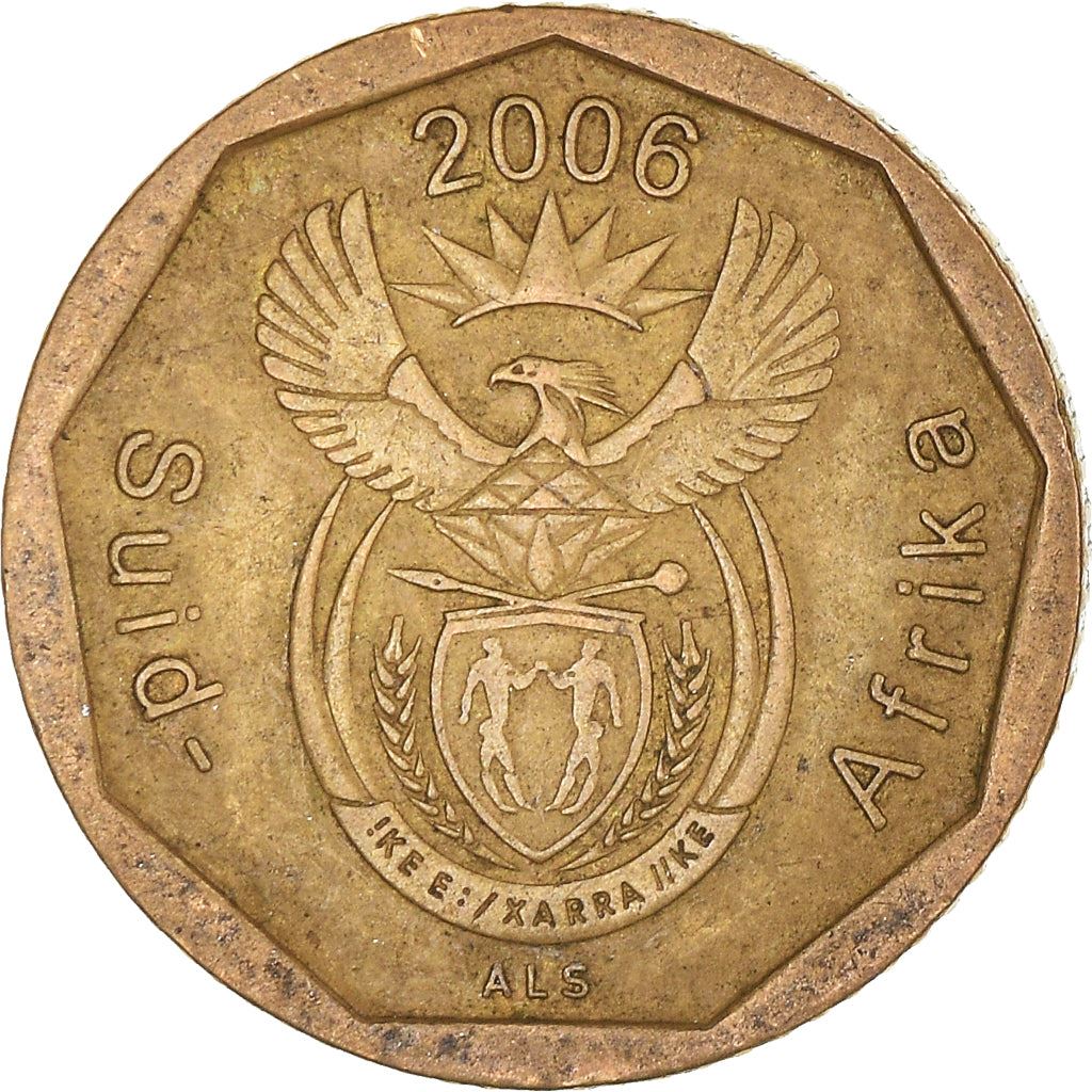 South Africa 10 Cents Afrikaans Legend - Suid-Afrika Coin KM487 2006
