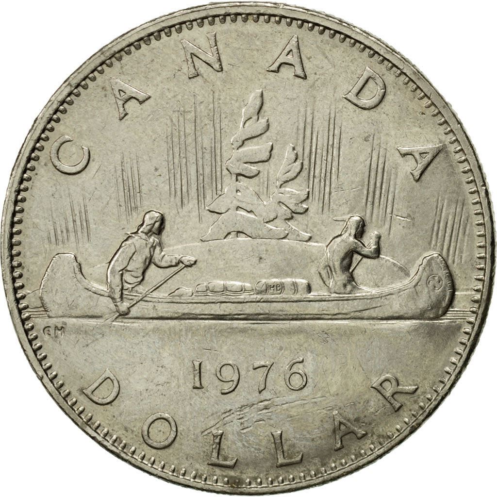 Canada | 1 Dollar Coin | Nickel | 2nd portrait | KM:76.1; 76.2 | 1968-1976