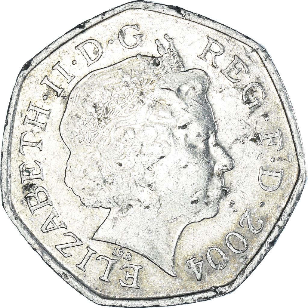 United Kingdom | 50 Pence Coin | Elizabeth II | 4th portrait | Four Minute Mile | 2004 - 2009