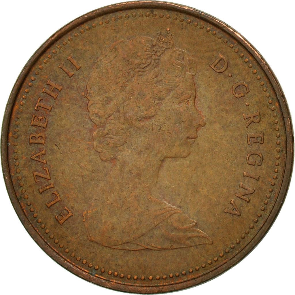 Canada | 1 Cent Coin | Bronze | 2nd portrait | KM:127 | 1980-1981