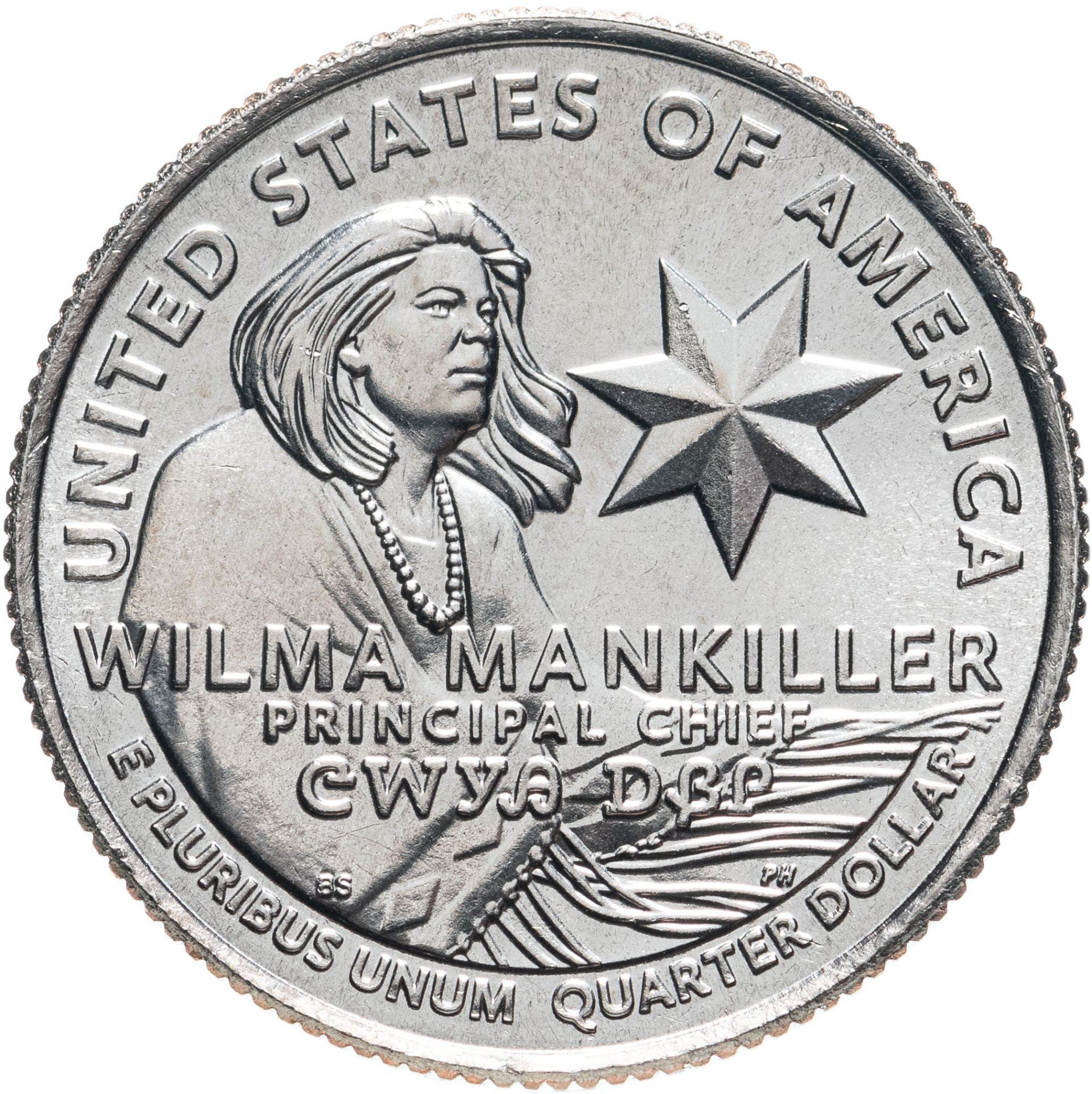 United States | 1/4 Dollar Coin | Wilma Mankiller | KM:770 | 2022