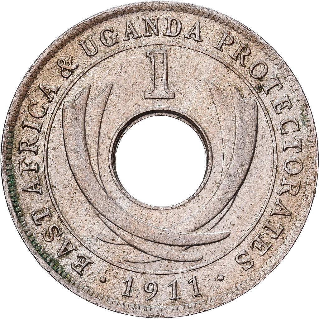 Ostafrika | 1-Cent-Münze | Georg V. | Kupfernickel | KM:7 | 1911–1918