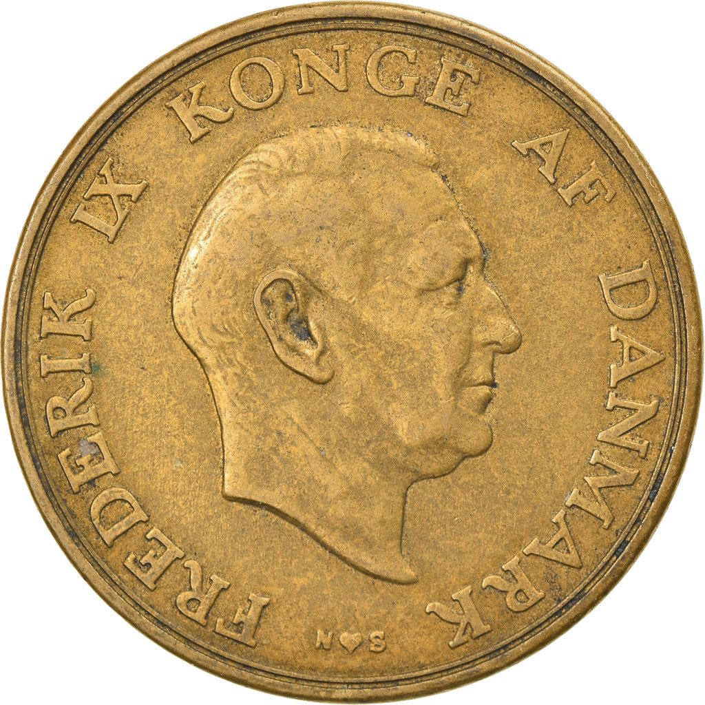 Denmark | 2 Kroner Coin | Frederik IX | Km:838 | 1947 - 1959