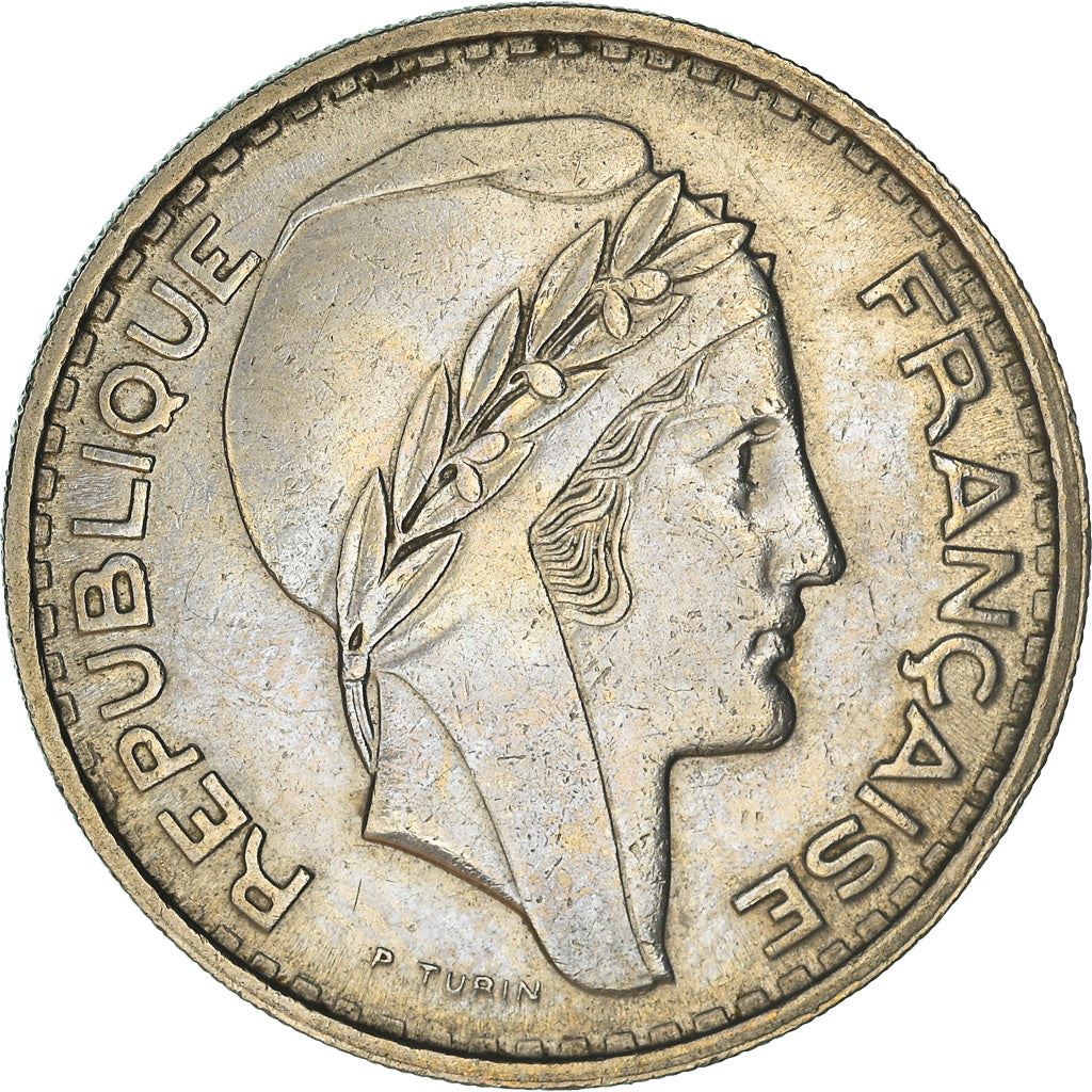 Algeria 100 Francs Coin | Marianne | Phrygian Cap | KM93 | 1950 - 1952