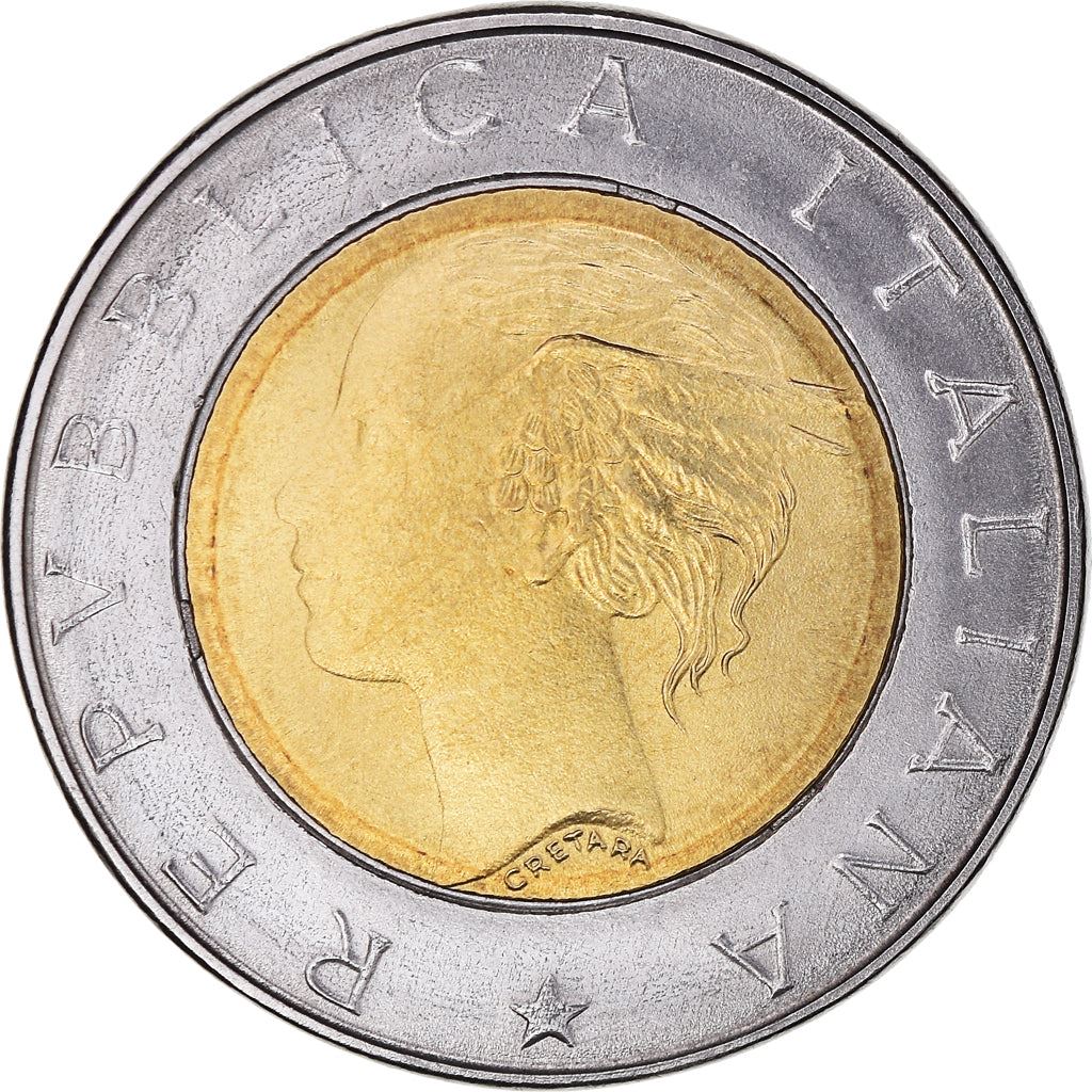 Italy | 500 Lire Coin | Institute of Statistics | Km:181 | 1996