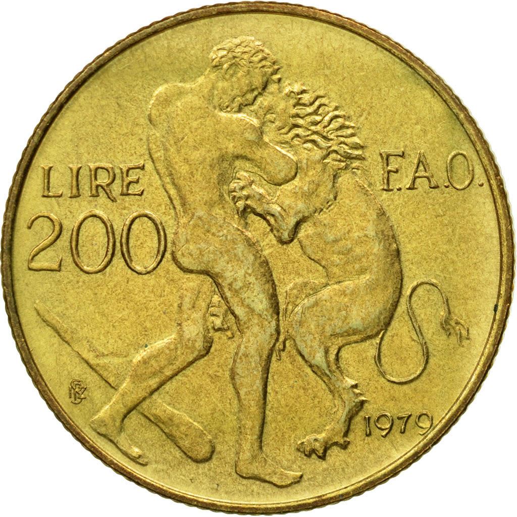 San Marino | 200 Lire Coin | FAO | Km:96 | 1979