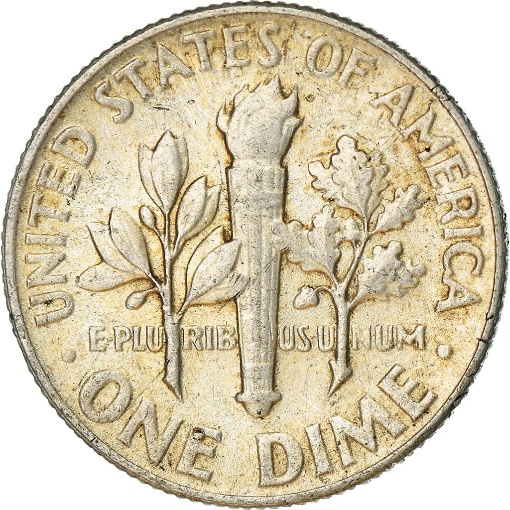 アメリカ合衆国 | 1ダイム硬貨 | フランクリン・D・ルーズベルト | KM:195 | 1946年 - 1964年