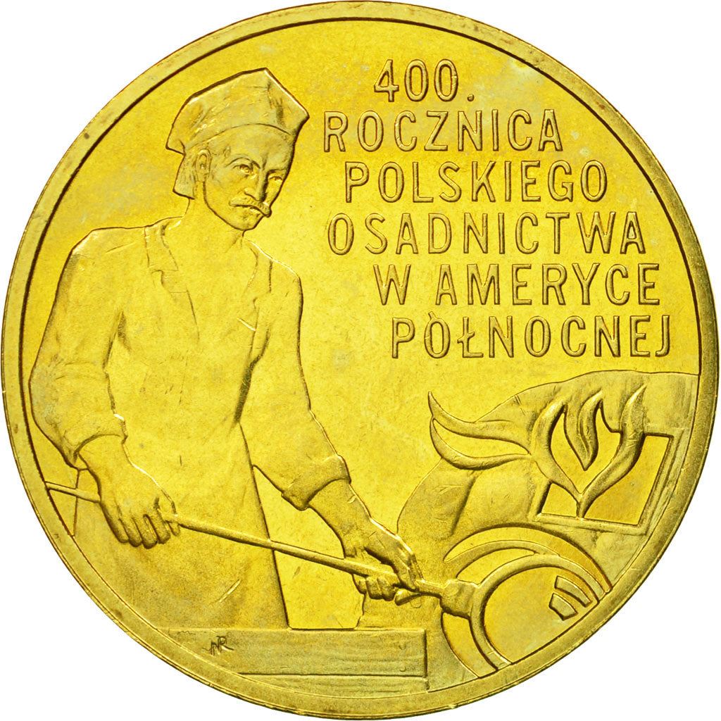 Poland | 2 Zlotys Coin | Settlement in North America | Y:659 | 2008