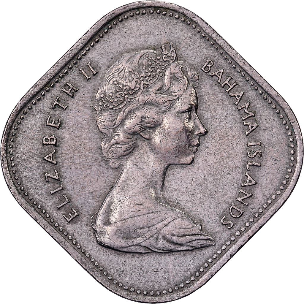 Bahamas | 15 cent-mønt | Hibiscus | Kobber-nikkel | KM:5 | 1966-1970