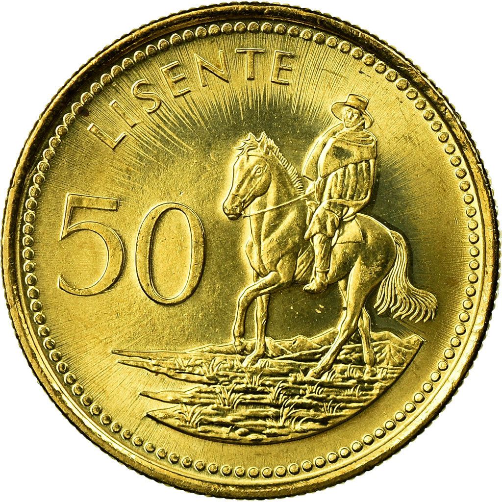 Lesotho | 50 Lisente Coin | Equestrian | Km:65 | 1998 - 2018