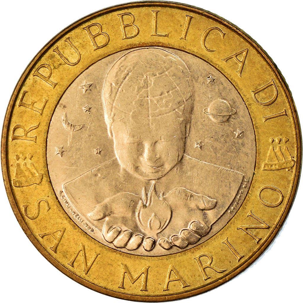 San Marino | 1000 Lire Coin | Geology | Km:384 | 1998