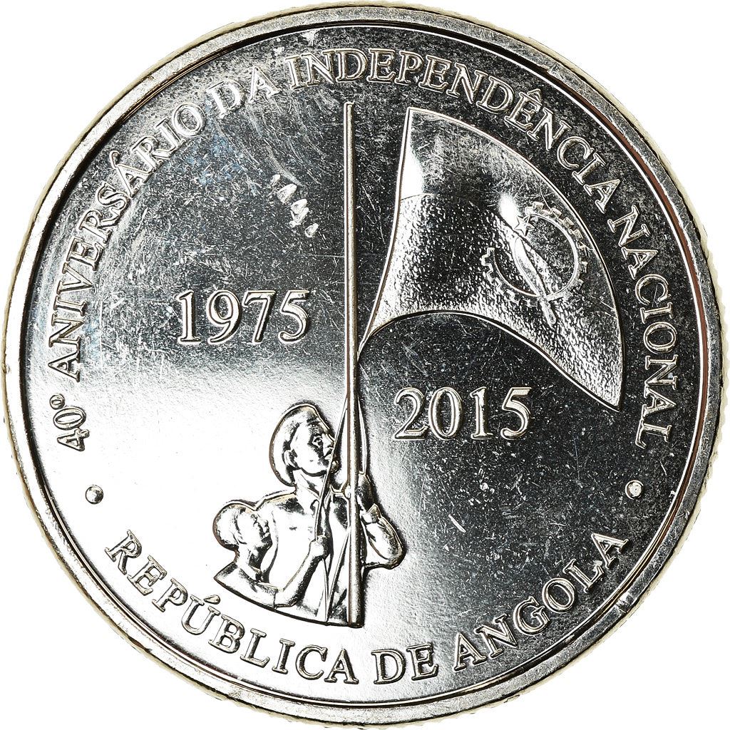 Angola | 50 Kwanzas Münze | Soldat | Angolanische Flagge | Km:112 | 2015