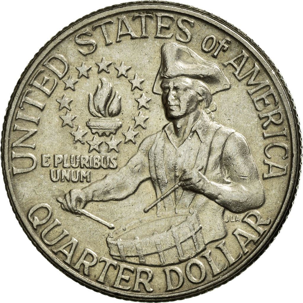 United States | ¼ Dollar Coin | Patriot Drummer | Copper-nickel clad copper | KM:204 | 1976