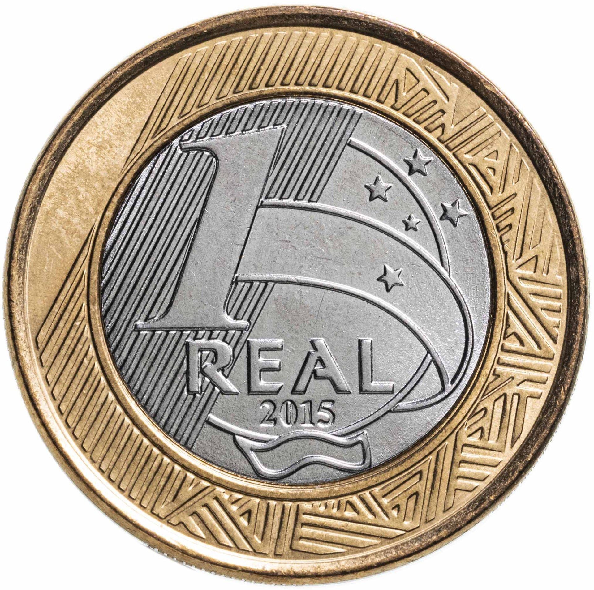 Brazil | 1 Real Coin | Paracanoe | KM:706 | 2015