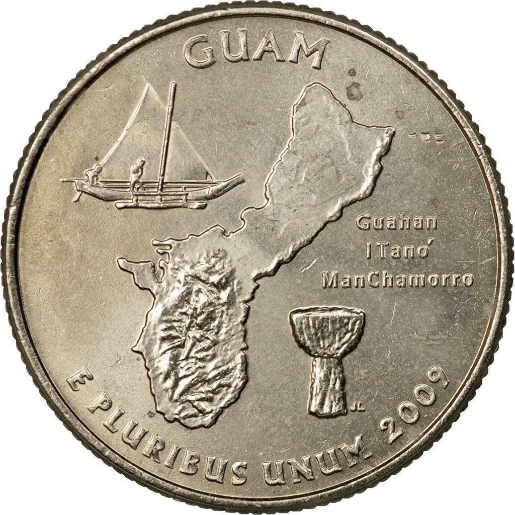 United States | 1/4 Dollar Coin | Guam | Km:447 | 2009