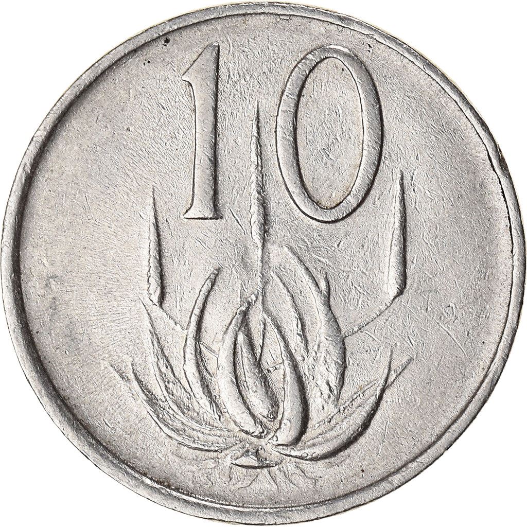 South Africa 10 Cents Coin | English Legend - SOUTH AFRICA | KM68.1 | 1965 - 1969
