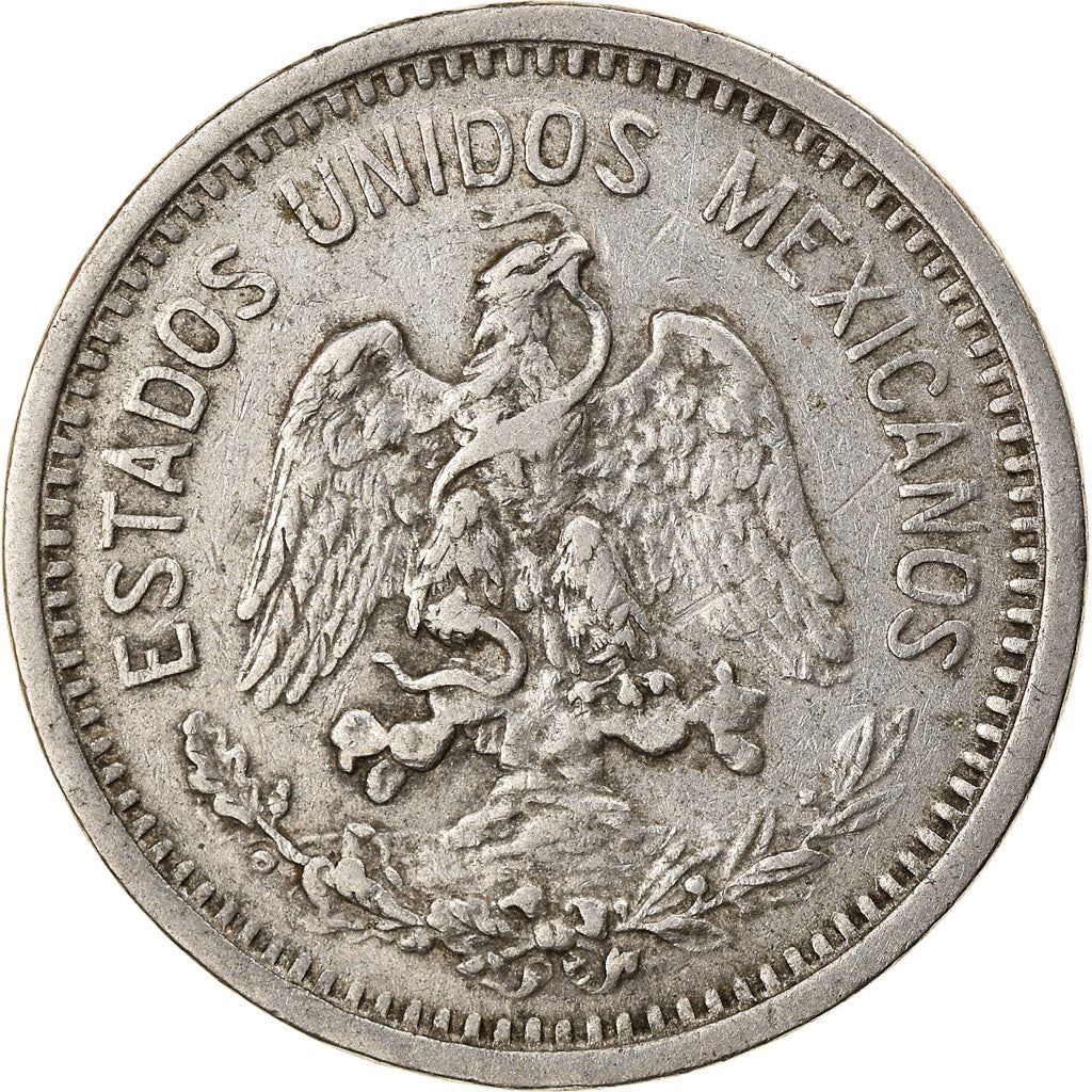 Mexico | 5 Centavos Coin | Nickel | Coat of Arms | Km:421 | 1905 - 1914