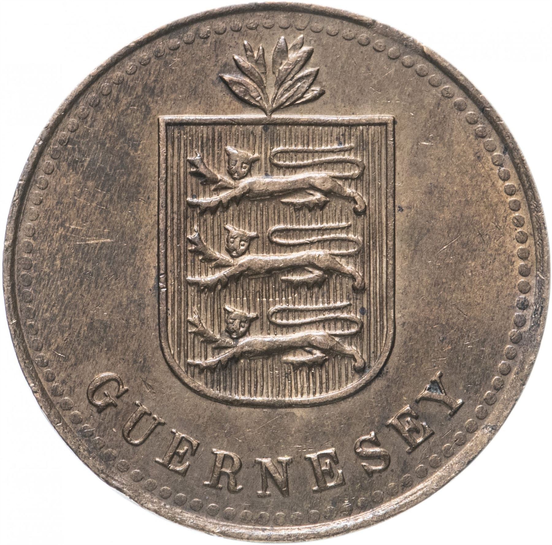 Moneta Guernsey 4 Doubles | KM13 | 1914 - 1949