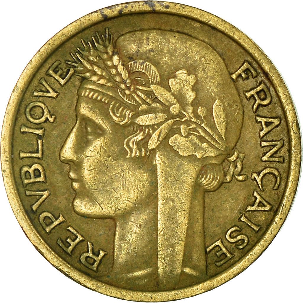 French West Africa | 50 Centimes Coin | Marianne | Cornucopia | Berries | Km:1 | 1944