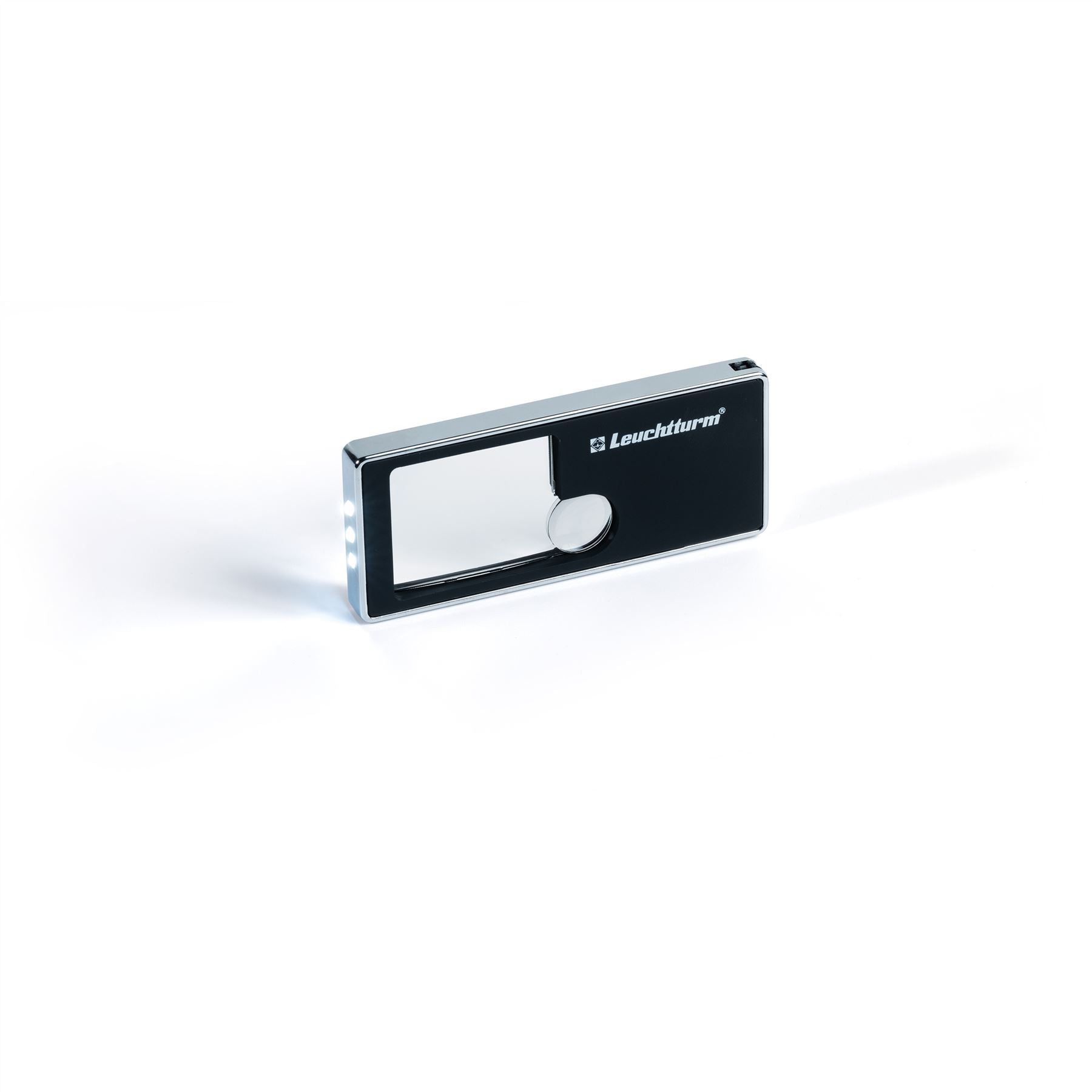 Pocket Magnifier | 2.5x and 10x Magnification | Big and Small Lens | UV and LED Lamp Included | Small Pen Included