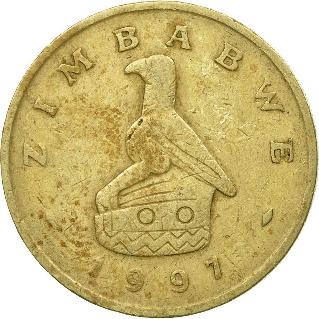 Zimbabwe | 2 Dollars Coin | Pangolins | Km:12 | 1997