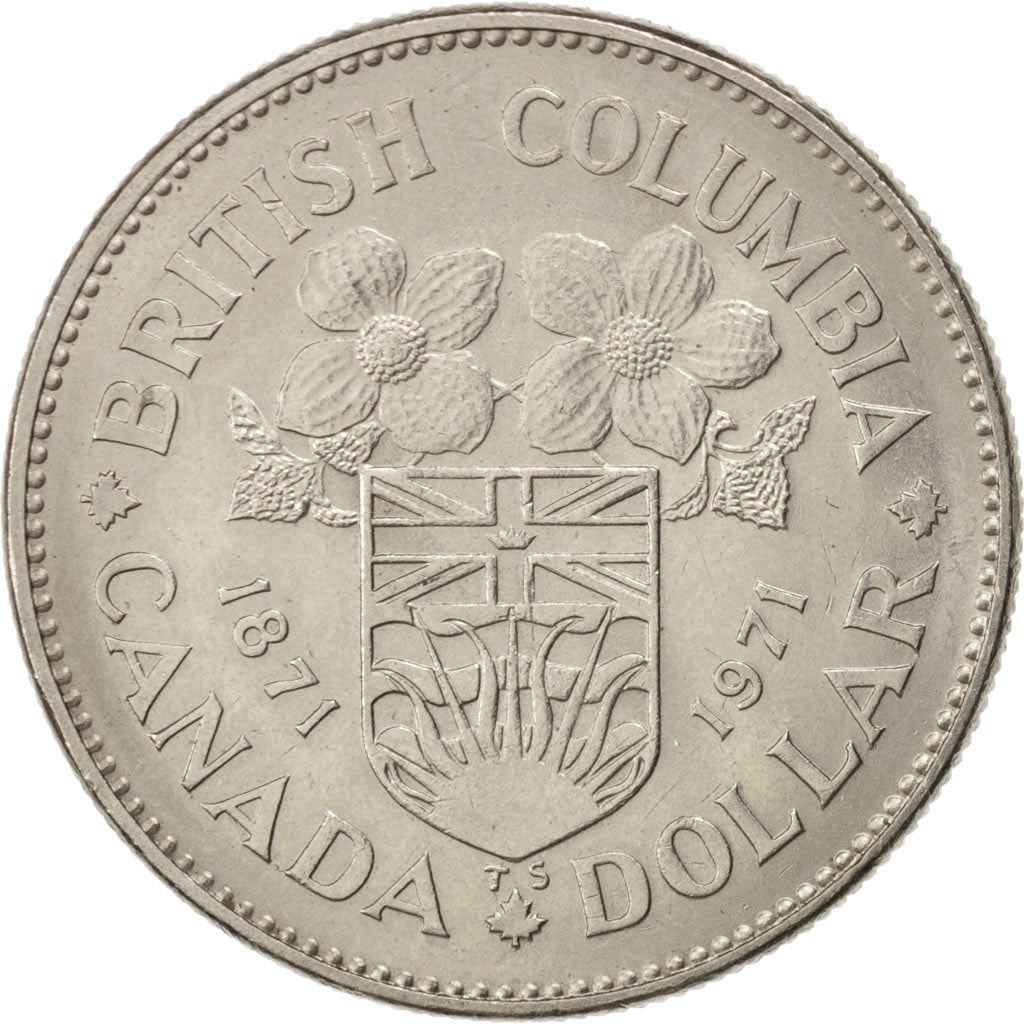 Canada | 1 Dollar Coin | British Columbia | Nickel | KM:79 | 1971