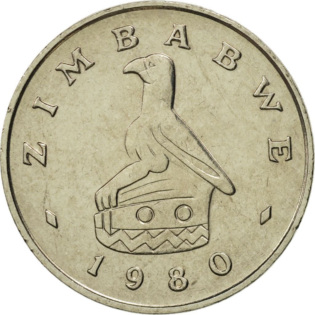 Zimbabwe | 10 Cents Coin | Baobab tree | Km:3 | 1980 - 1999