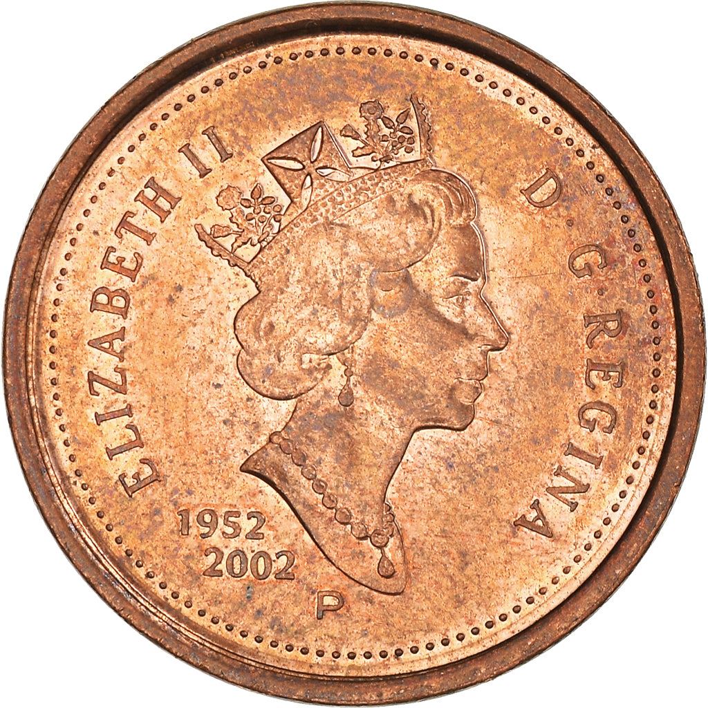 Canada | 1 Cent Coin | Copper plated steel | Golden Jubilee | KM:445b | 2002