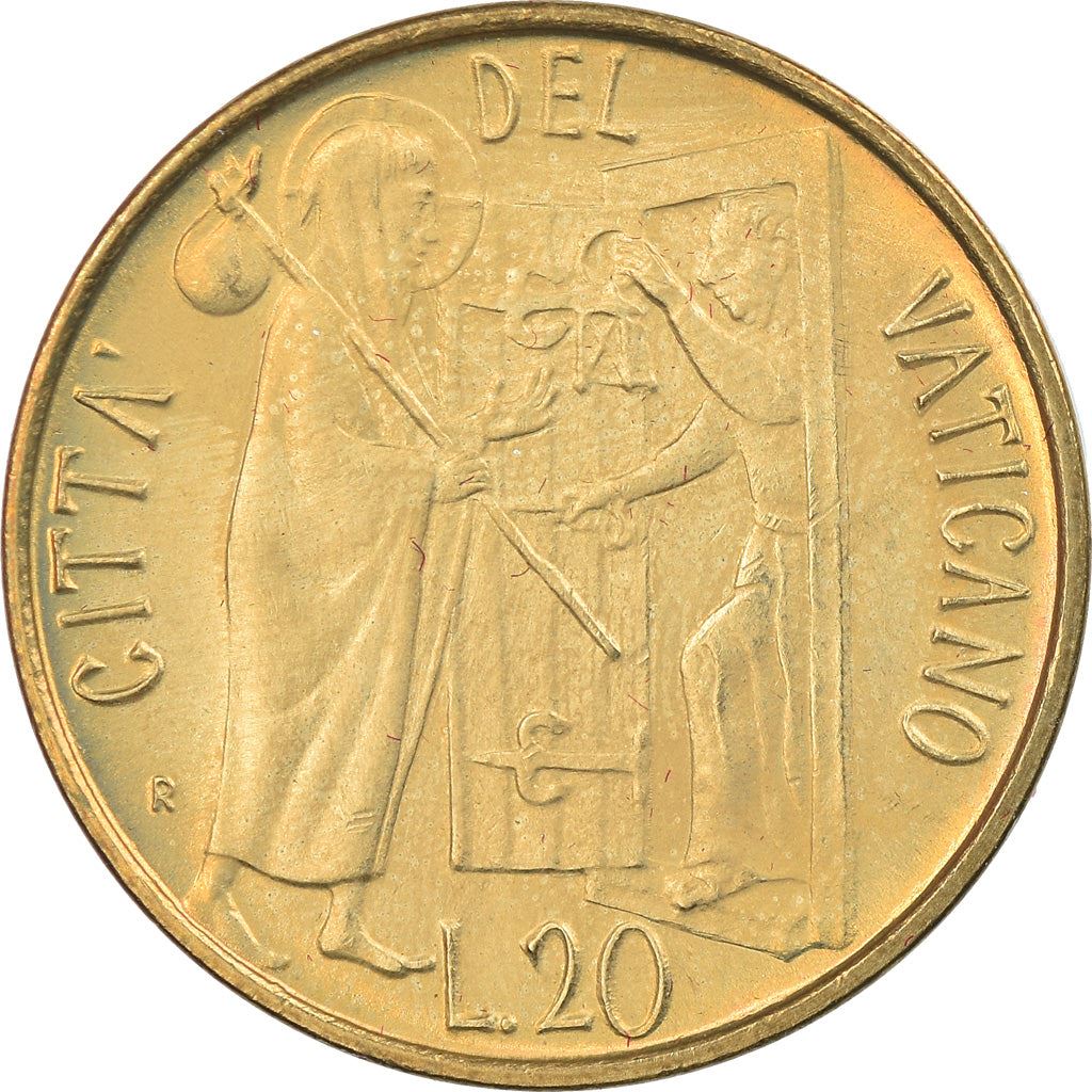 Vatican City | 20 Lire Coin | Hospitality | Km:156 | 1981