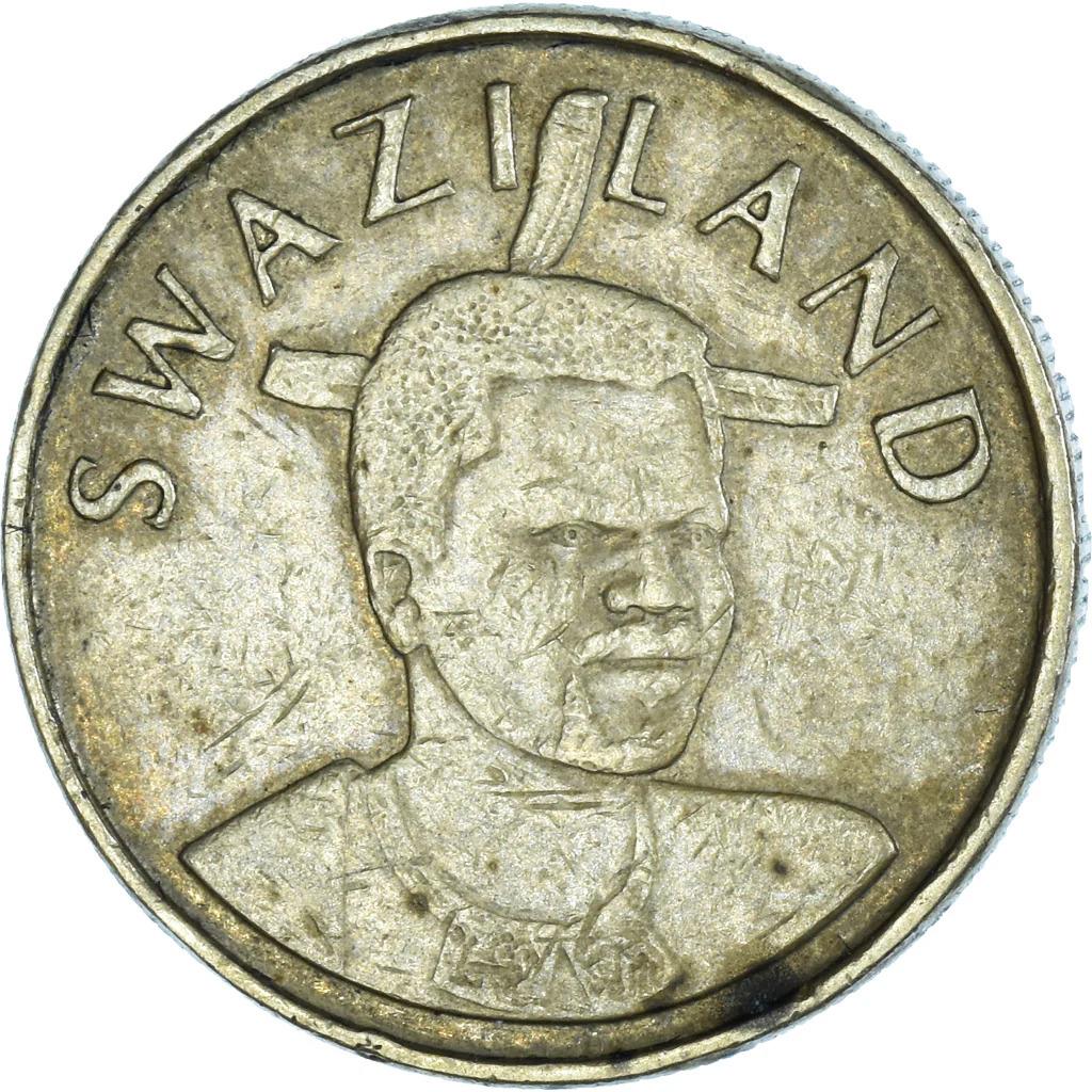 Moneda de 1 Lilangeni de Esuatini | Rey Mswati III | Ntfombi de Esuatini | KM45 | 1995 - 2009