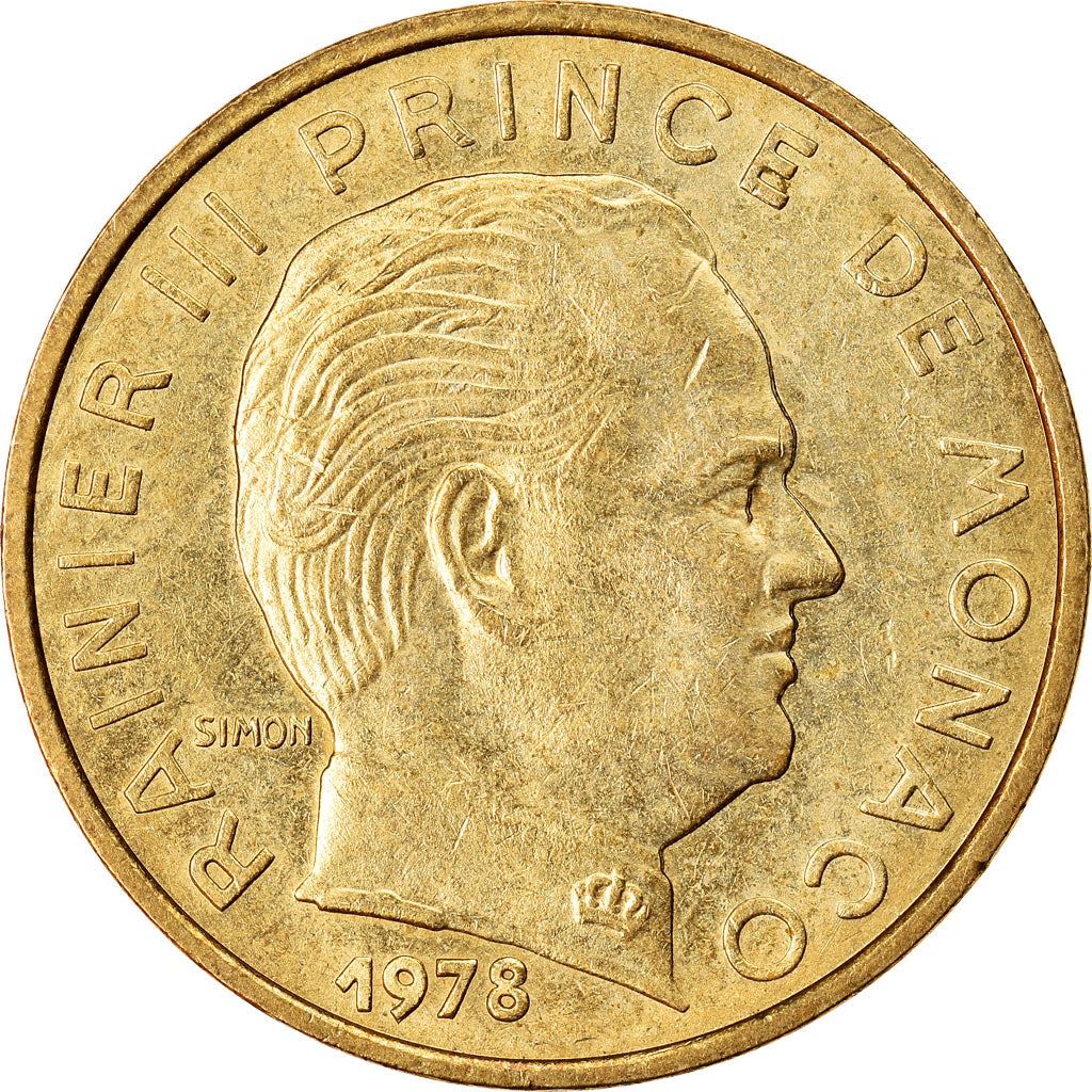Monaco | 10 Centimes Coin | Rainier III | Km:142 | 1962 - 1995
