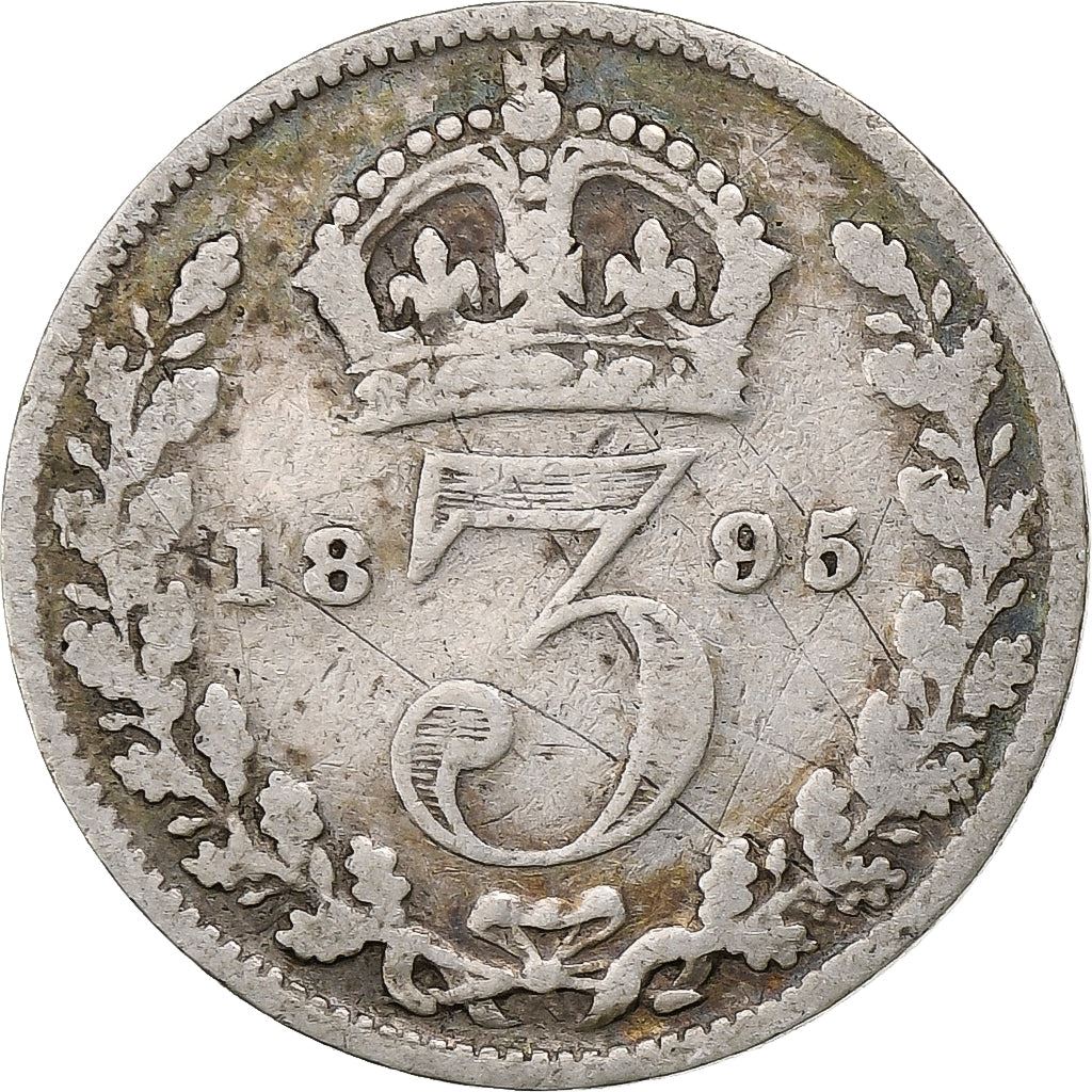 United Kingdom | 3 Pence Coin | Victoria | Km:777 | 1893 - 1901
