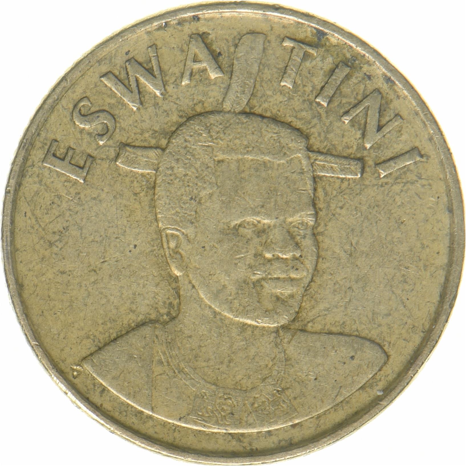 Regno di Eswatini | 1 moneta Lilangeni | Re Mswati III | Km:72 | 2018 - 2021
