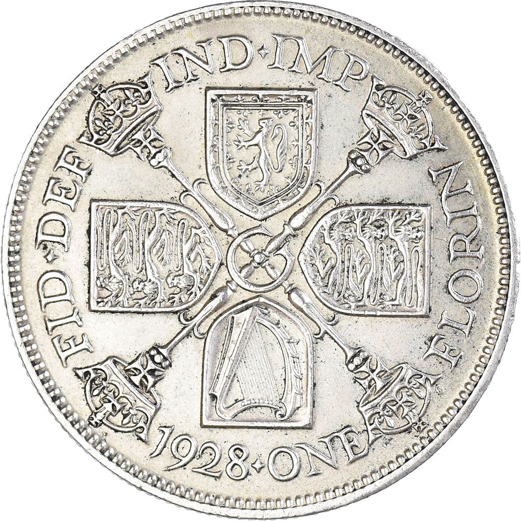 United Kingdom | 1 Florin Coin | George V | KM:834 | 1927 - 1936