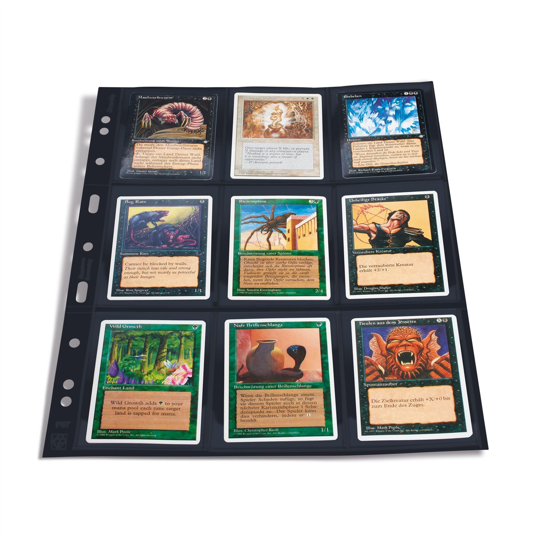 GRANDE Pocket Sheets for Ring Binders | Packs of 5 | Different Pocket Configurations | 2 Colors Available