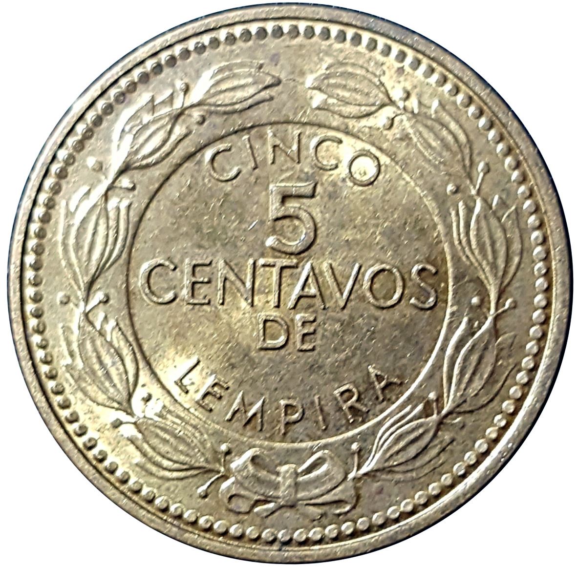 Honduras 5 Centavos Coin | Pyramid | KM72.4a | 2010 - 2014
