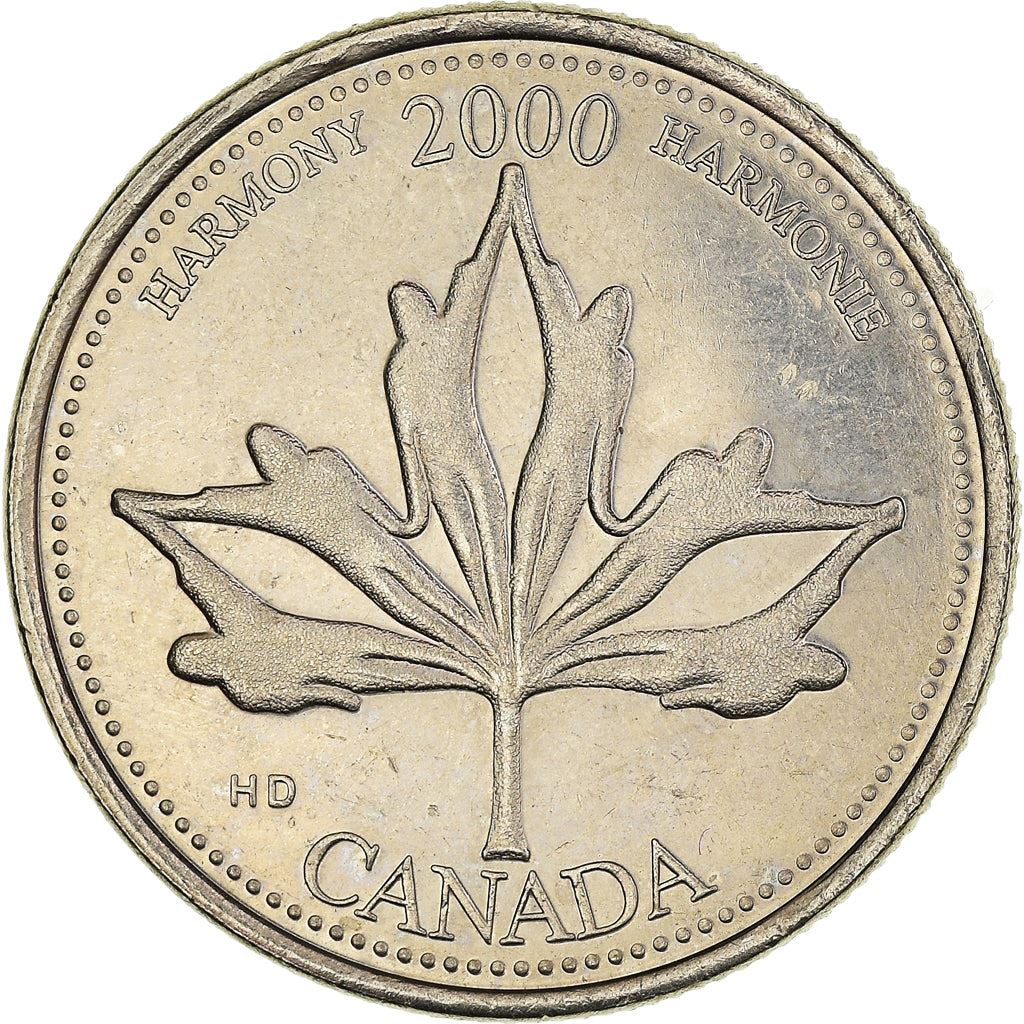 Canada | 25 Cents Coin | Harmony | Nickel | KM:377 | 2000