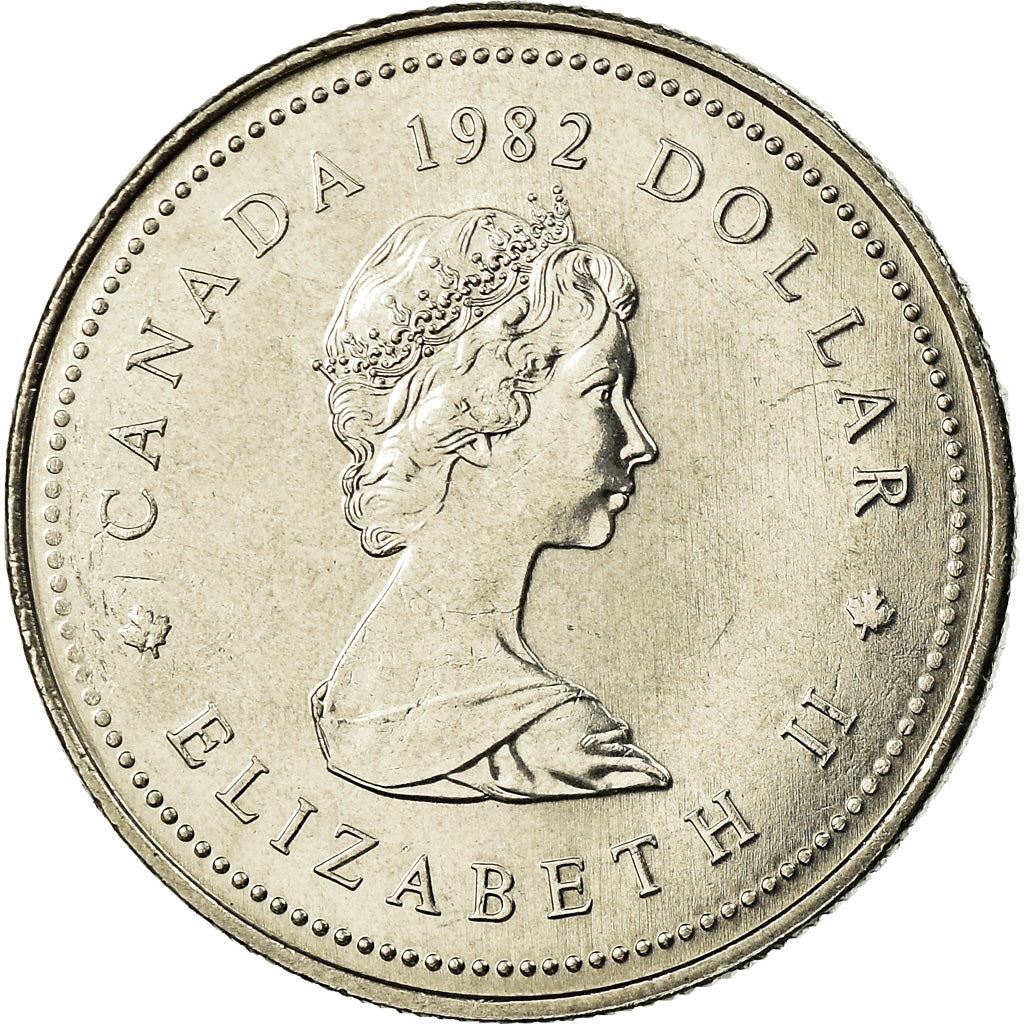Canada | 1 Dollar Coin | Constitution Acts | Nickel | KM:134 | 1982