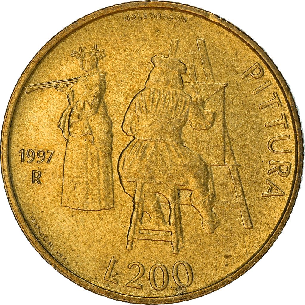 San Marino | 200 Lire Coin | Painting | Km:366 | 1997